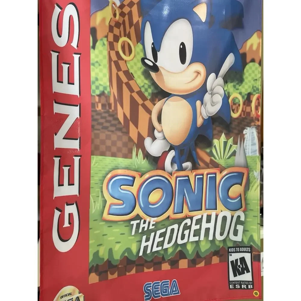 Sonic The Hedgehog 5ft Flag Sega Genesis 1991 Banner Poster